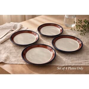 Mikasa Potters Art Salad Plates Fire Song Firesong Ben Seibel Japan Sert of 4